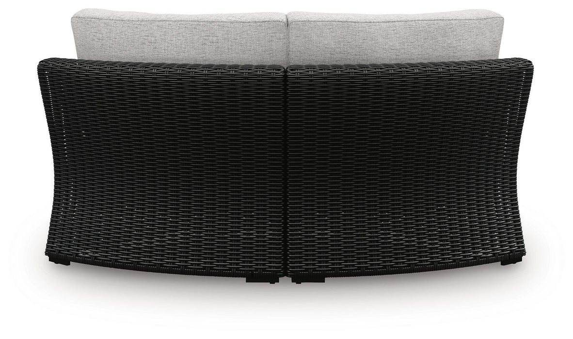 Signature Design Black/Light Gray 5-Piece Outdoor Sectional
