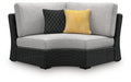 Signature Design Black/Light Gray 5-Piece Outdoor Sectional