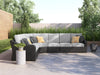 Signature Design Black/Light Gray 5-Piece Outdoor Sectional