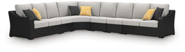Signature Design Black/Light Gray 6-Piece Outdoor Sectional