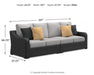 Signature Design Black/Light Gray 5-Piece Outdoor Sectional