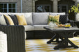 Signature Design Black/Light Gray Rectangular Cocktail Table