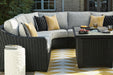 Signature Design Black/Light Gray 3-Piece Outdoor Sectional
