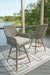 Signature Design Beige/Gray Barstool with Cushion (2/CN)