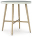 Signature Design Beige Round Bar Table w/UMB OPT