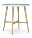 Signature Design Beige Round Bar Table w/UMB OPT