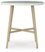 Signature Design Beige Round Bar Table w/UMB OPT