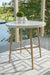Signature Design Beige Round Bar Table w/UMB OPT