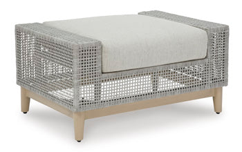 Signature Design Gray Ottoman with Cushion