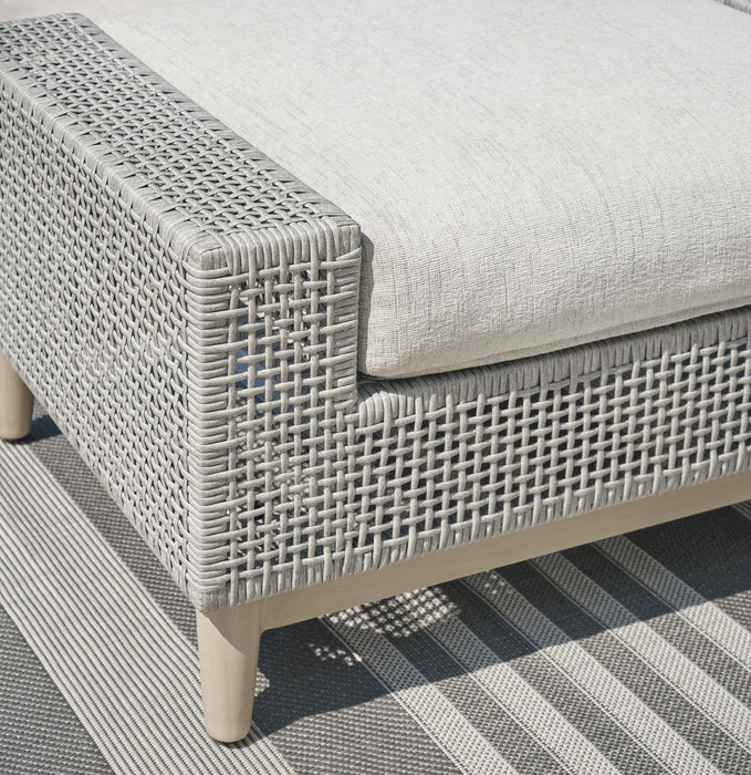 Signature Design Gray Ottoman with Cushion