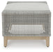 Signature Design Gray Ottoman with Cushion