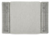 Signature Design Gray Ottoman with Cushion