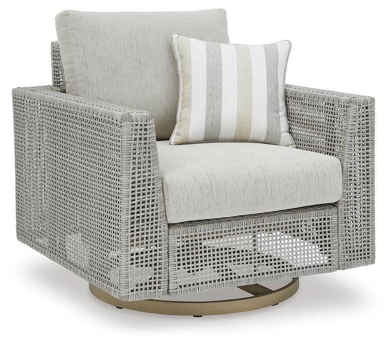 Signature Design Gray Swivel Lounge w/ Cushion