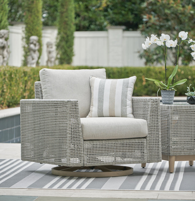Signature Design Gray Swivel Lounge w/ Cushion