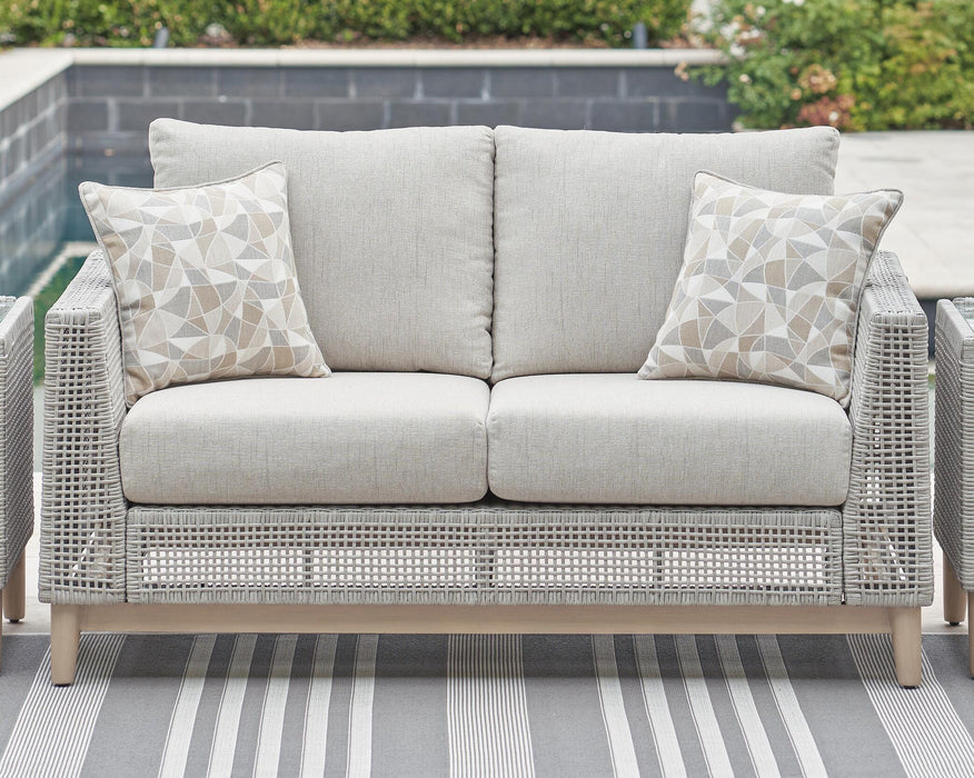 Signature Design Gray Loveseat w/Cushion