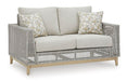 Signature Design Gray Loveseat w/Cushion