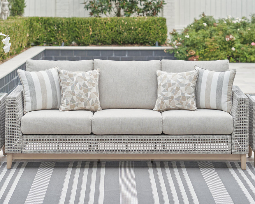 Signature Design Gray Sofa with Cushion