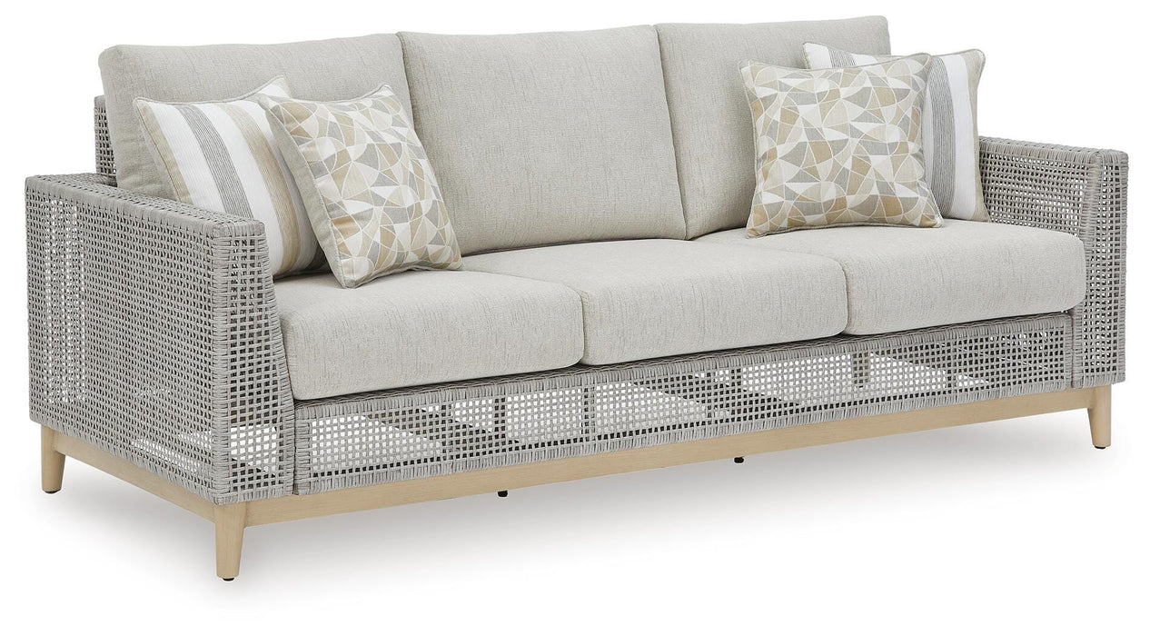 Signature Design Gray Sofa with Cushion