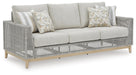 Signature Design Gray Sofa with Cushion
