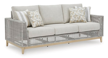 Signature Design Gray Sofa with Cushion