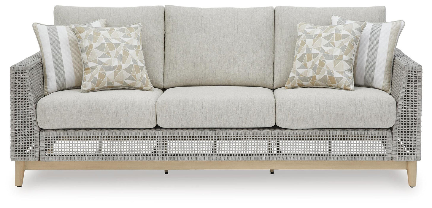 Signature Design Gray Sofa with Cushion