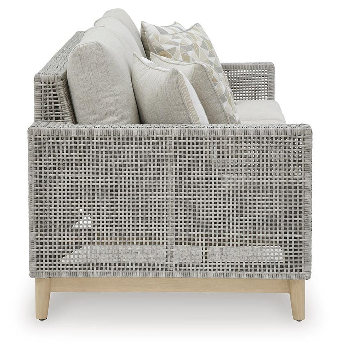 Signature Design Gray Sofa with Cushion