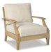 Signature Design Beige Lounge Chair w/Cushion (1/CN)