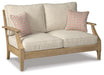 Signature Design Beige Loveseat w/Cushion