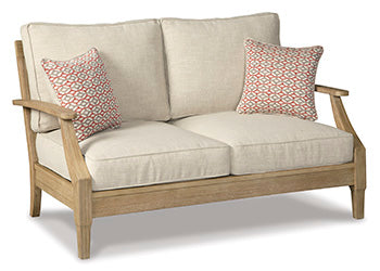 Signature Design Beige Loveseat w/Cushion