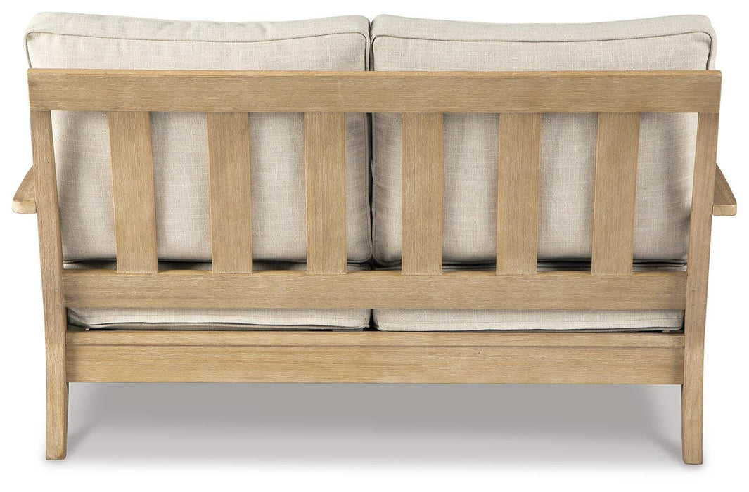 Signature Design Beige Loveseat w/Cushion