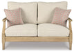 Signature Design Beige Loveseat w/Cushion