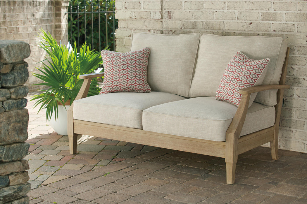 Signature Design Beige Loveseat w/Cushion