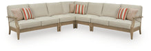 Signature Design Beige 5-Piece Outdoor Sectional
