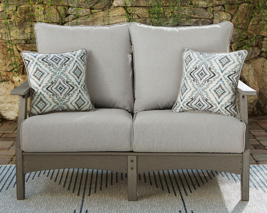 Signature Design Gray Loveseat w/Cushion