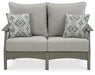 Signature Design Gray Loveseat w/Cushion