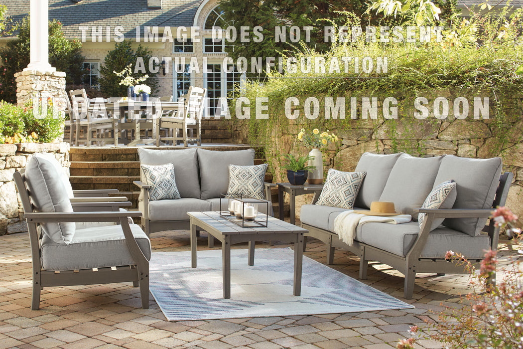 Signature Design Gray Loveseat w/Cushion