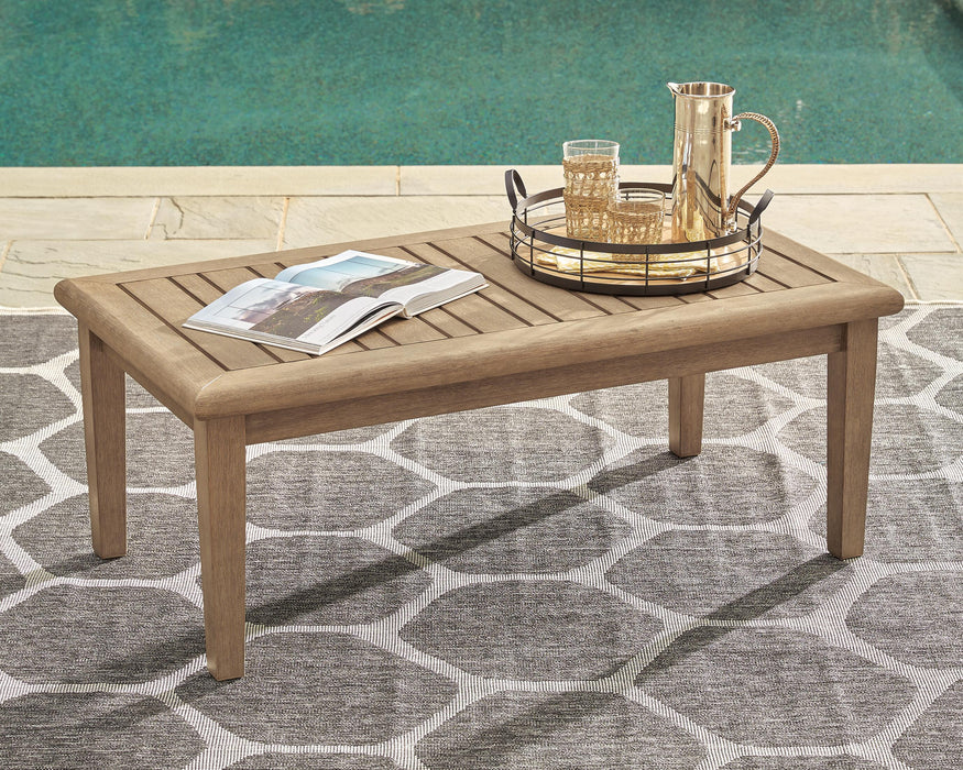 Signature Design Grayish Brown Rectangular Cocktail Table