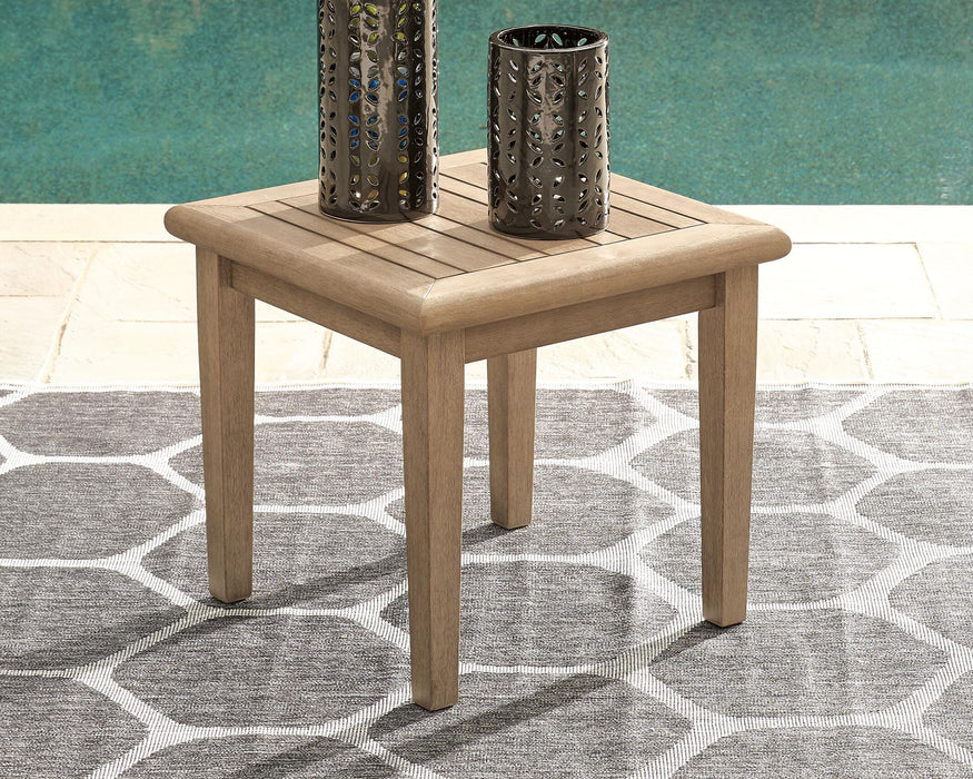Signature Design Grayish Brown Square End Table