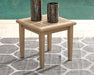 Signature Design Grayish Brown Square End Table