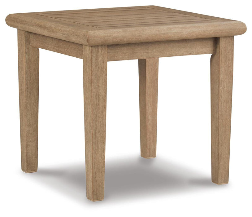 Signature Design Grayish Brown Square End Table