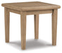 Signature Design Grayish Brown Square End Table