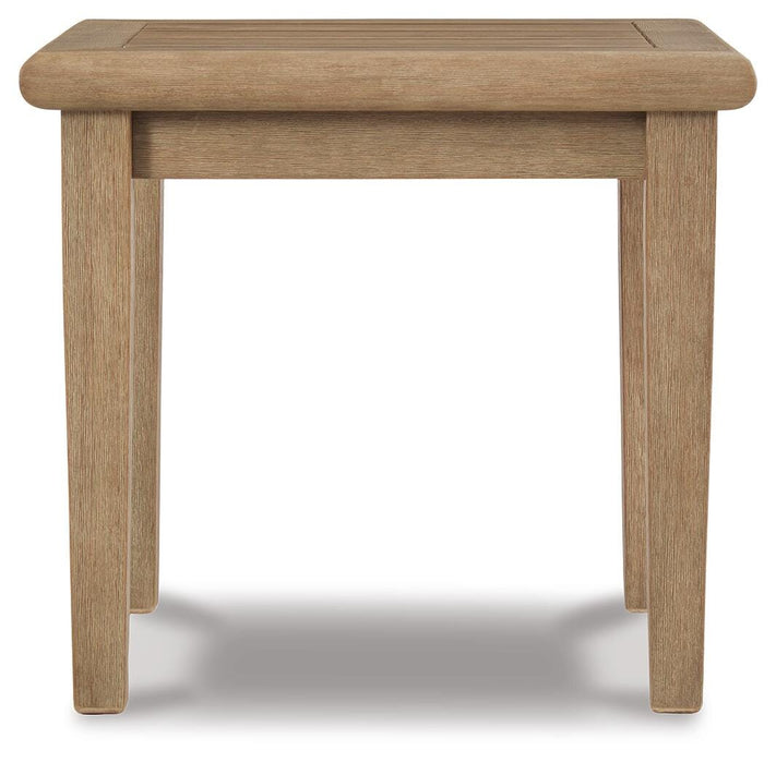 Signature Design Grayish Brown Square End Table