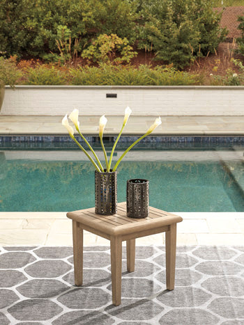 Signature Design Grayish Brown Square End Table
