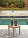 Signature Design Grayish Brown Square End Table