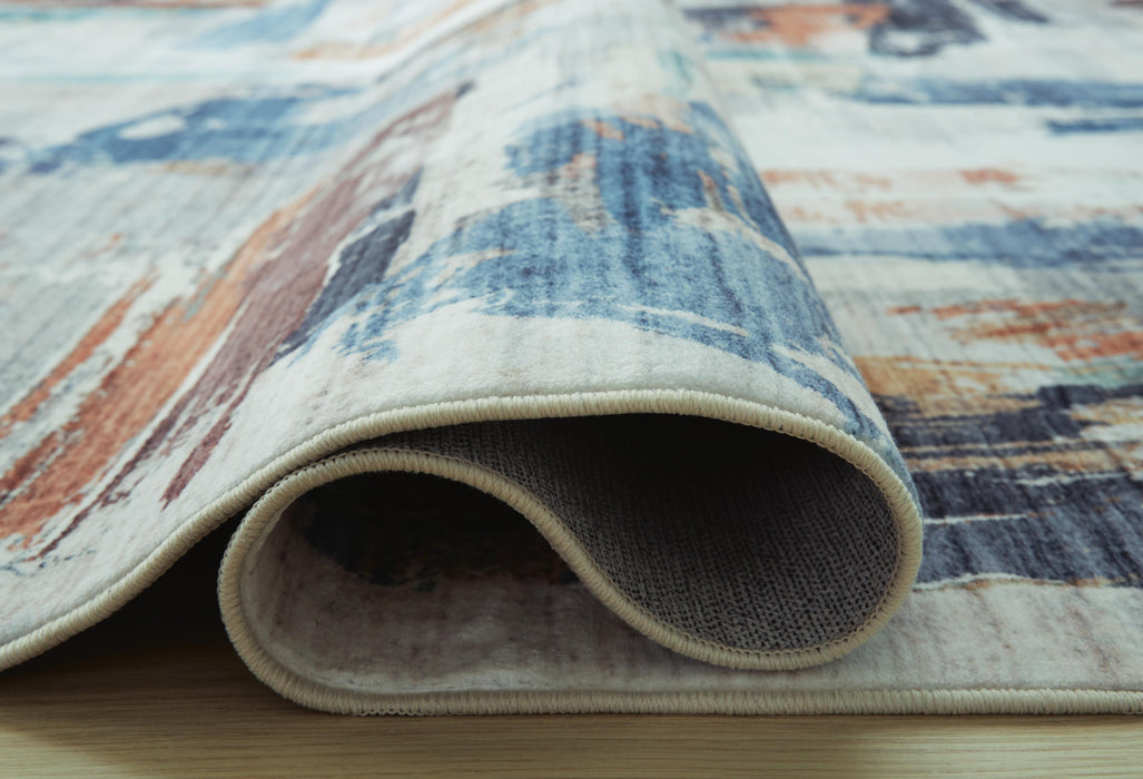 Signature Design Washable Medium Rug 5.03 FT by 7.08 FT