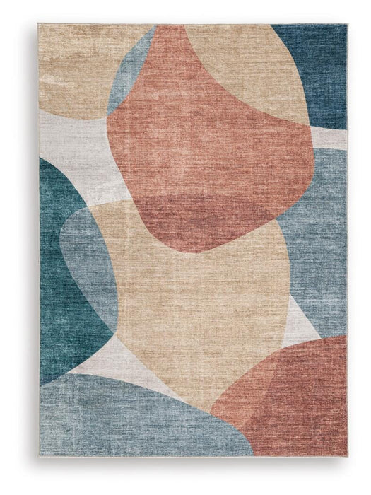 Signature Design Washable Medium Rug 4.93 FT by 6.96 FT