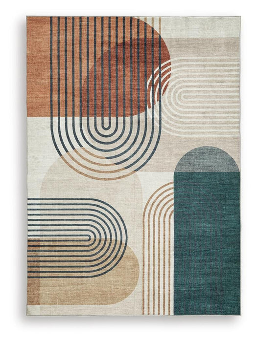 Signature Design Washable Medium Rug 5 FT by 7.03 FT