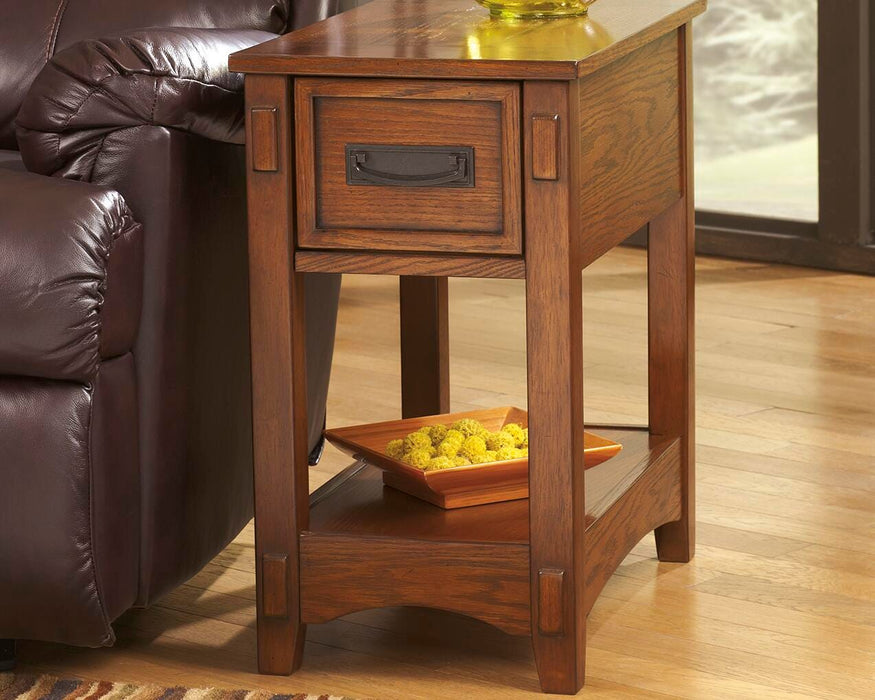 Signature Design Brown Chair Side End Table