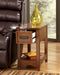 Signature Design Brown Chair Side End Table