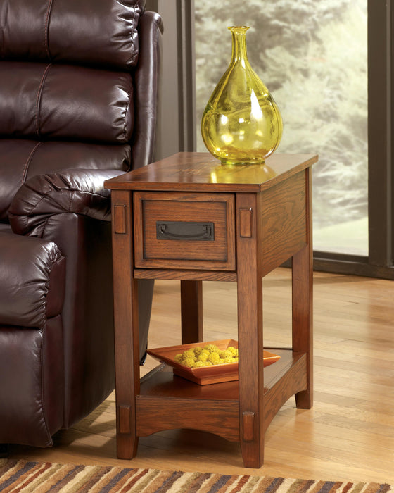 Signature Design Brown Chair Side End Table